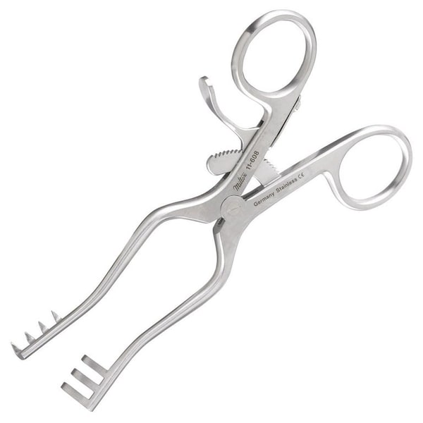 Vantage Weitlaner Retractor, 5.5in, with 3x4 Sharp Teeth